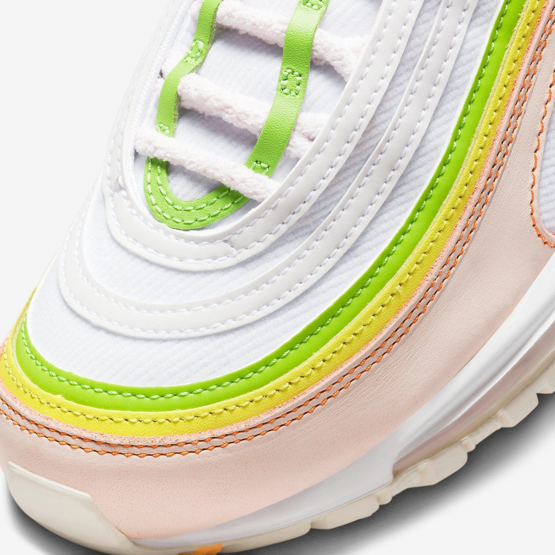 Nike Air Max 97 'Feel Love' (2023) (Womens) [FD0870-100] Athletic Casual Fashion Running Sports Sneakers in White / Black - Pearl Pink for Unisex Adult Female Ladies Girls WMNS - AVBL MRKT (7)