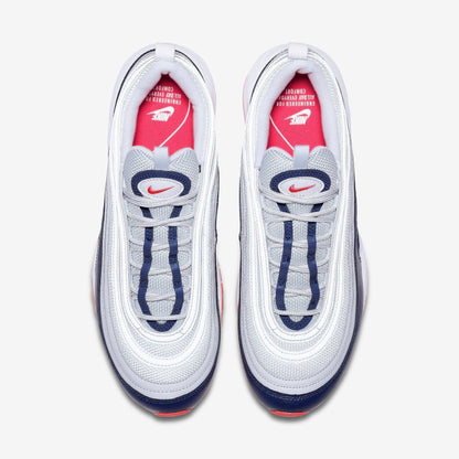 Nike Air Max 97 'Pure Platinum' (2019) (Womens) [921733-015] Athletic Casual Fashion Running Sports Sneakers in Pure Platinum / Laser Orange for Unisex Adult Female Ladies Girls WMNS - AVBL MRKT (5)