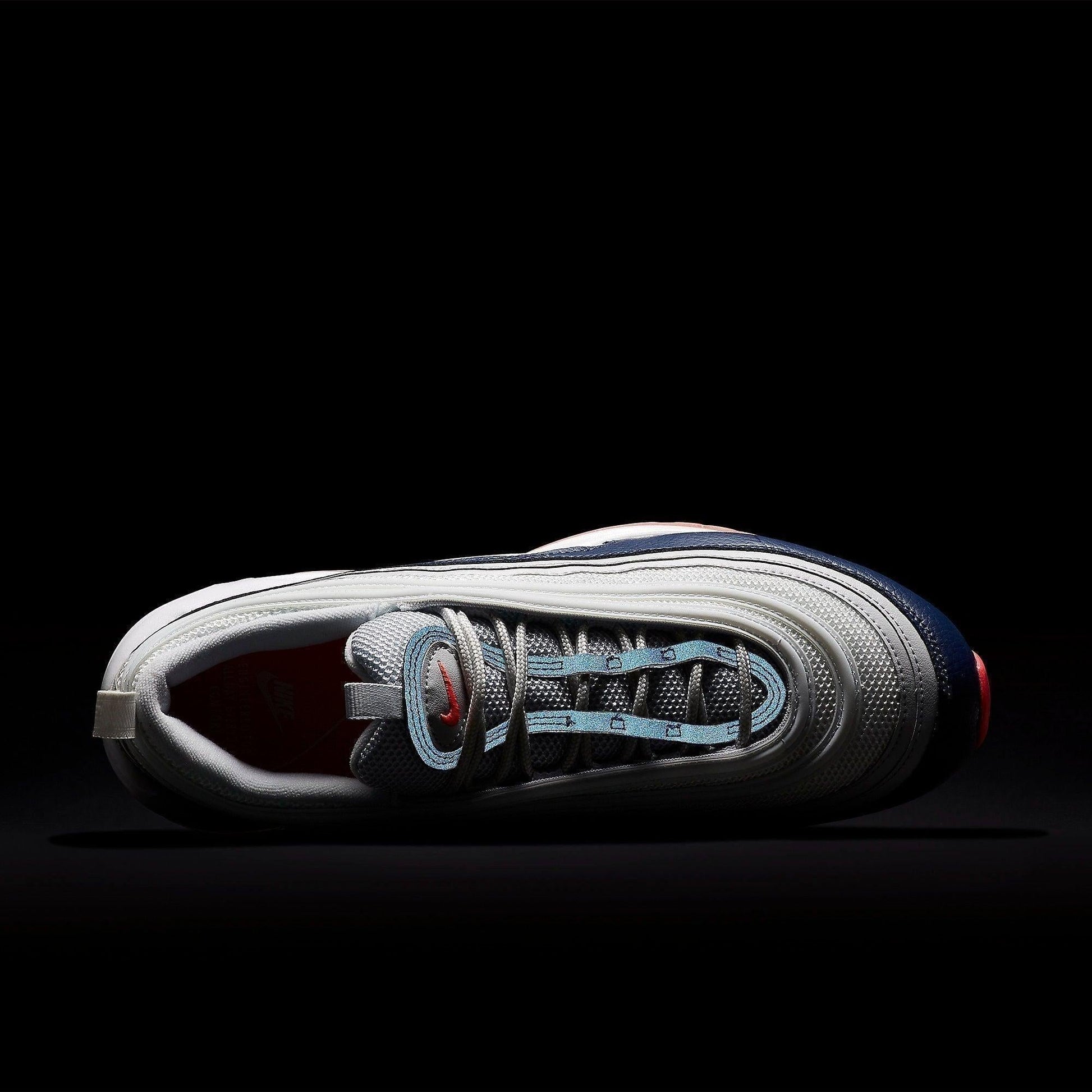 Nike Air Max 97 'Pure Platinum' (2019) (Womens) [921733-015] Athletic Casual Fashion Running Sports Sneakers in Pure Platinum / Laser Orange for Unisex Adult Female Ladies Girls WMNS - AVBL MRKT (8)