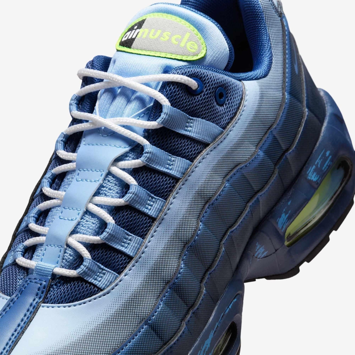 Nike Air Max Muscle 95 x Yu-Gi-Oh! 'Joey Wheeler / Psychic Blue' (without Promo Card) (2025) [II7404-400-WPC] Athletic Casual Fashion Running Sports Sneakers in Psychic Blue / Mystic Navy - Stone Blue - Volt for Unisex Adult Mens - AVBL MRKT (8)