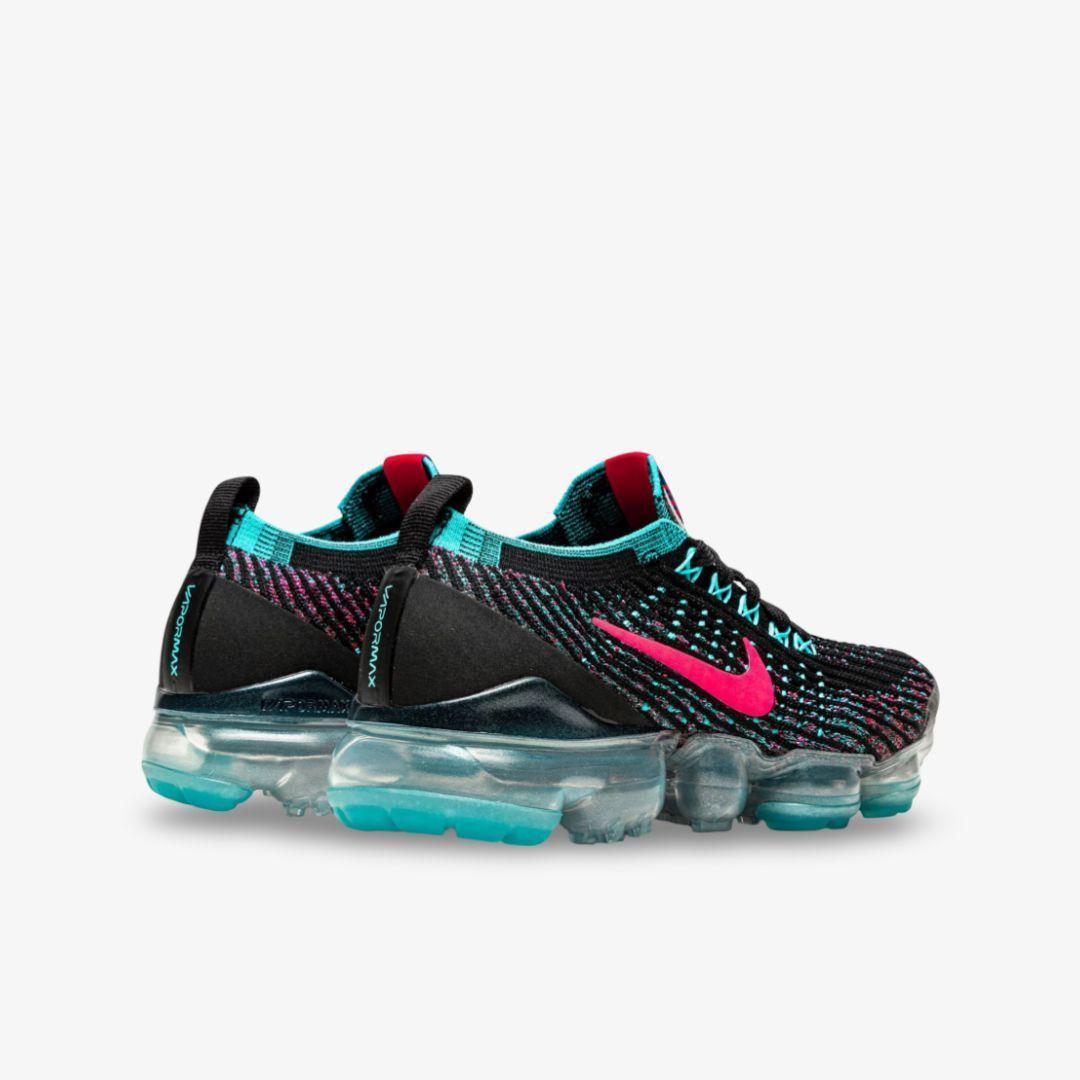 Nike Air VaporMax Flyknit 3 'Hyper Pink' (2020) (Womens) [CZ7988-001] Athletic Casual Fashion Running Sports Sneakers in Black / Hyper Pink - Baltic Blue for Unisex Adult Female Ladies Girls WMNS - AVBL MRKT (4)