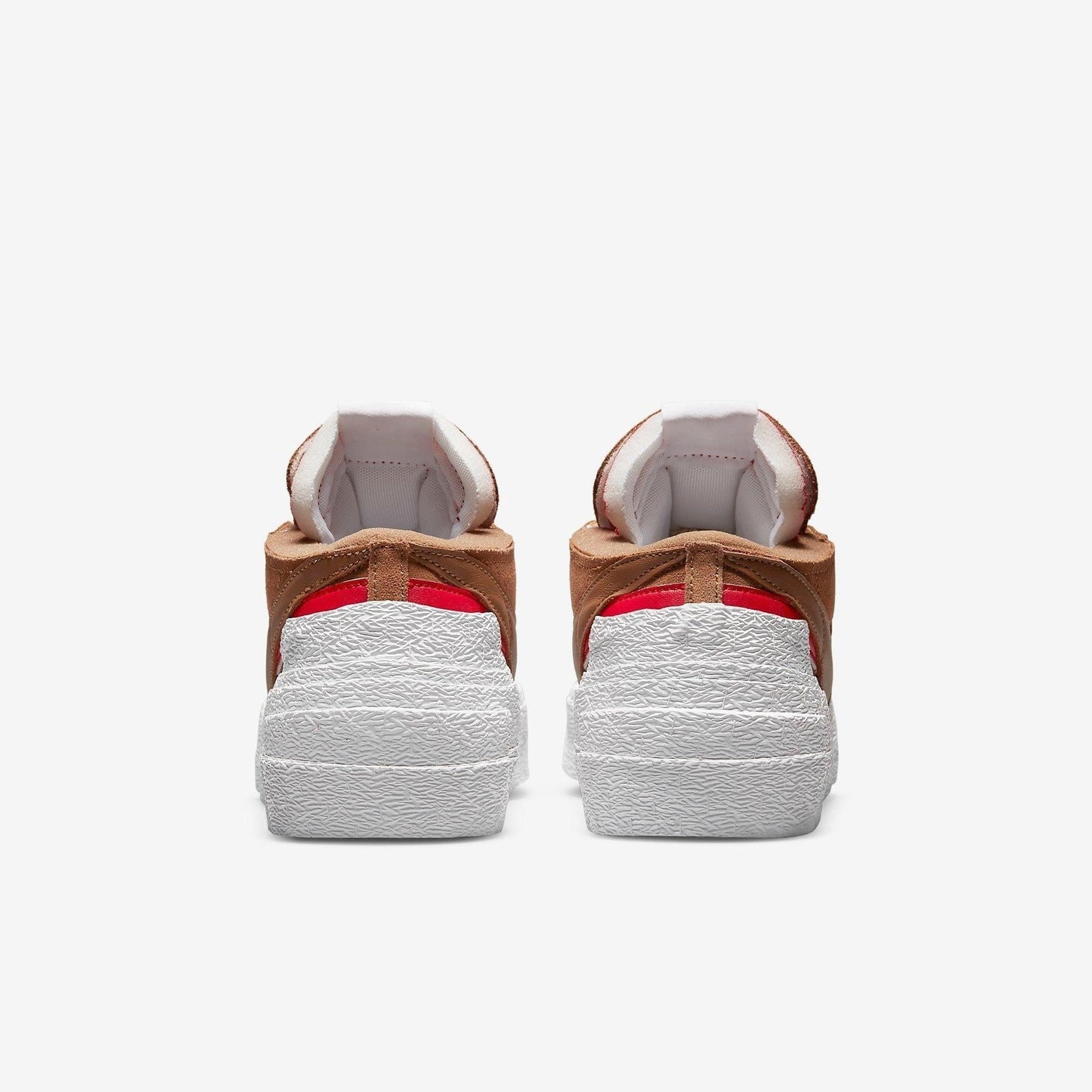 Nike Blazer Low x Sacai 'British Tan' (2021) [DD1877-200] Athletic Basketball Skateboarding Sports Fashion Sneakers in Light British Tan / University Red - White for Unisex Adult Mens - AVBL MRKT (6)