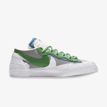 Nike Blazer Low x Sacai 'Classic Green' (2021) [DD1877-001] Athletic Basketball Skateboarding Sports Fashion Sneakers in Medium Grey / Classic Green - White for Unisex Adult Mens - AVBL MRKT (4)