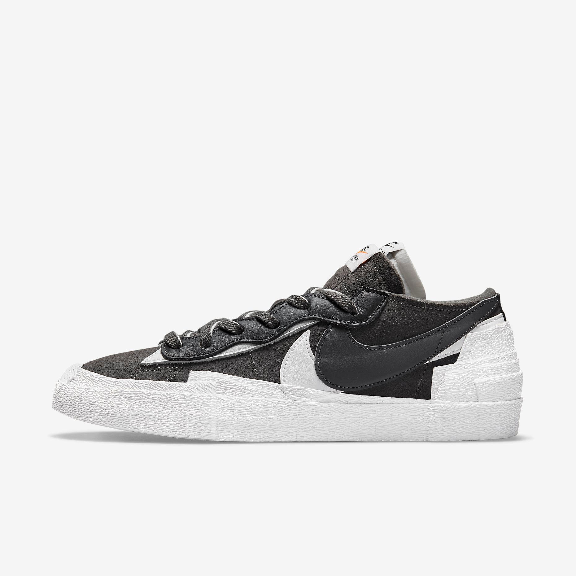 Nike Blazer Low x Sacai 'Iron Grey' (2021) [DD1877-002] Athletic Basketball Skateboarding Sports Fashion Sneakers in Iron Grey / White - White for Unisex Adult Mens - AVBL MRKT (2)
