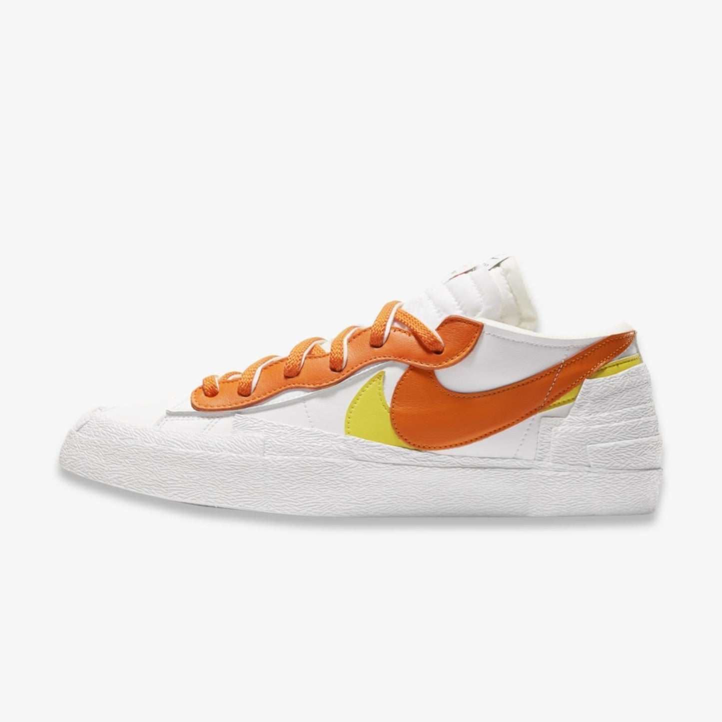 Nike Blazer Low x Sacai 'Magma Orange' (2021) [DD1877-100] Athletic Basketball Skateboarding Sports Fashion Sneakers in White / Magma Orange - White - Yellow for Unisex Adult Mens - AVBL MRKT (2)