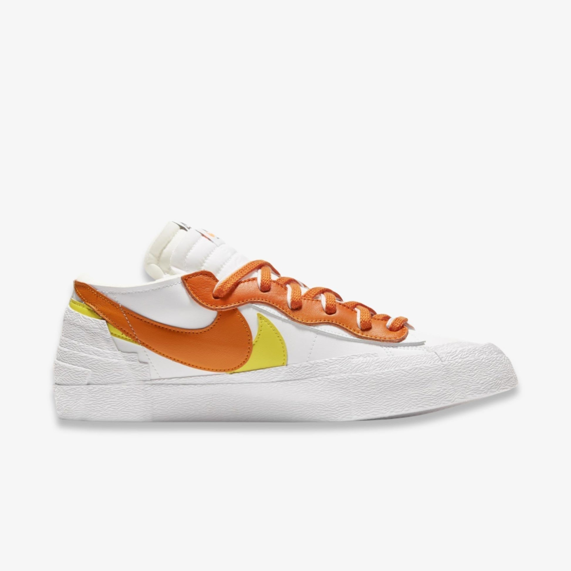 Nike Blazer Low x Sacai 'Magma Orange' (2021) [DD1877-100] Athletic Basketball Skateboarding Sports Fashion Sneakers in White / Magma Orange - White - Yellow for Unisex Adult Mens - AVBL MRKT (4)