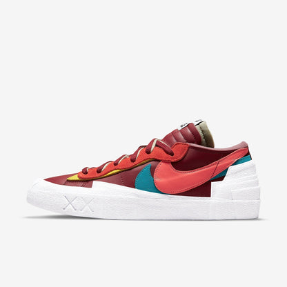 Nike Blazer Low x Sacai x KAWS 'Team Red' (2021) [DM7901-600] Athletic Basketball Skateboarding Sports Fashion Sneakers in Team Red / Hot Lava - White for Unisex Adult Mens - AVBL MRKT (2)