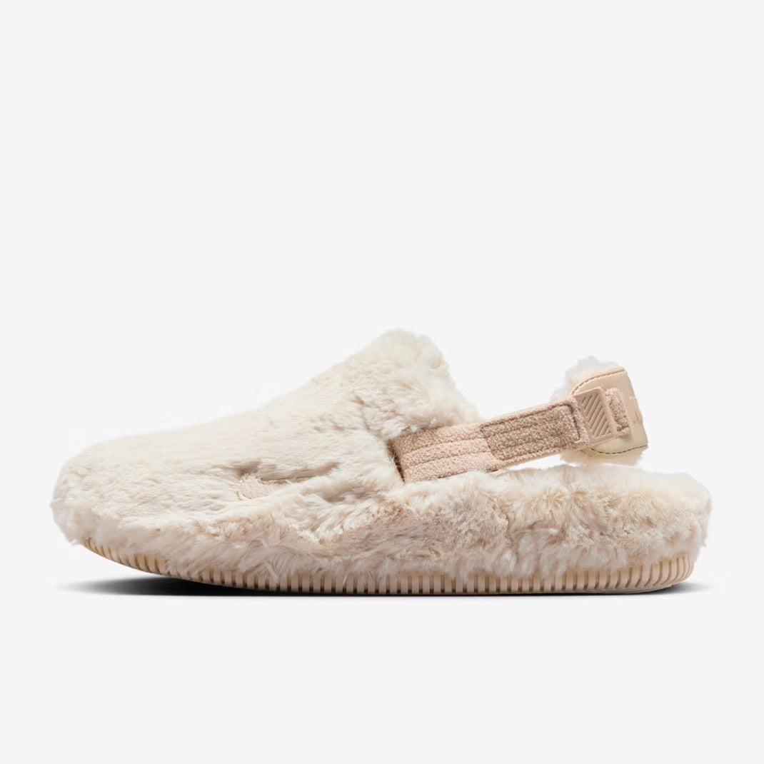 Nike Calm Mule SE NA 'Sanddrift Fur' (2024) (Womens) [FZ3119-100] Athletic Casual Fashion Slides Sandals Clog Slippers for Unisex Adult Female Ladies Girls WMNS - AVBL MRKT (2)