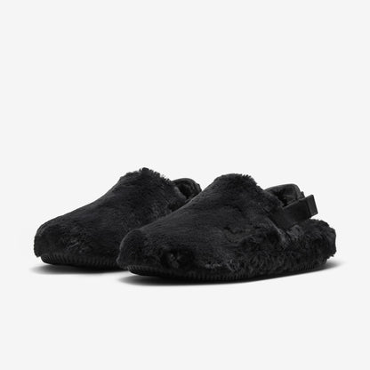 Nike Calm Mule SE NA 'Triple Black Fur' (2024) (Womens) [FZ3119-001] Athletic Casual Fashion Slides Sandals Clog Slippers for Unisex Adult Female Ladies Girls WMNS - AVBL MRKT (1)