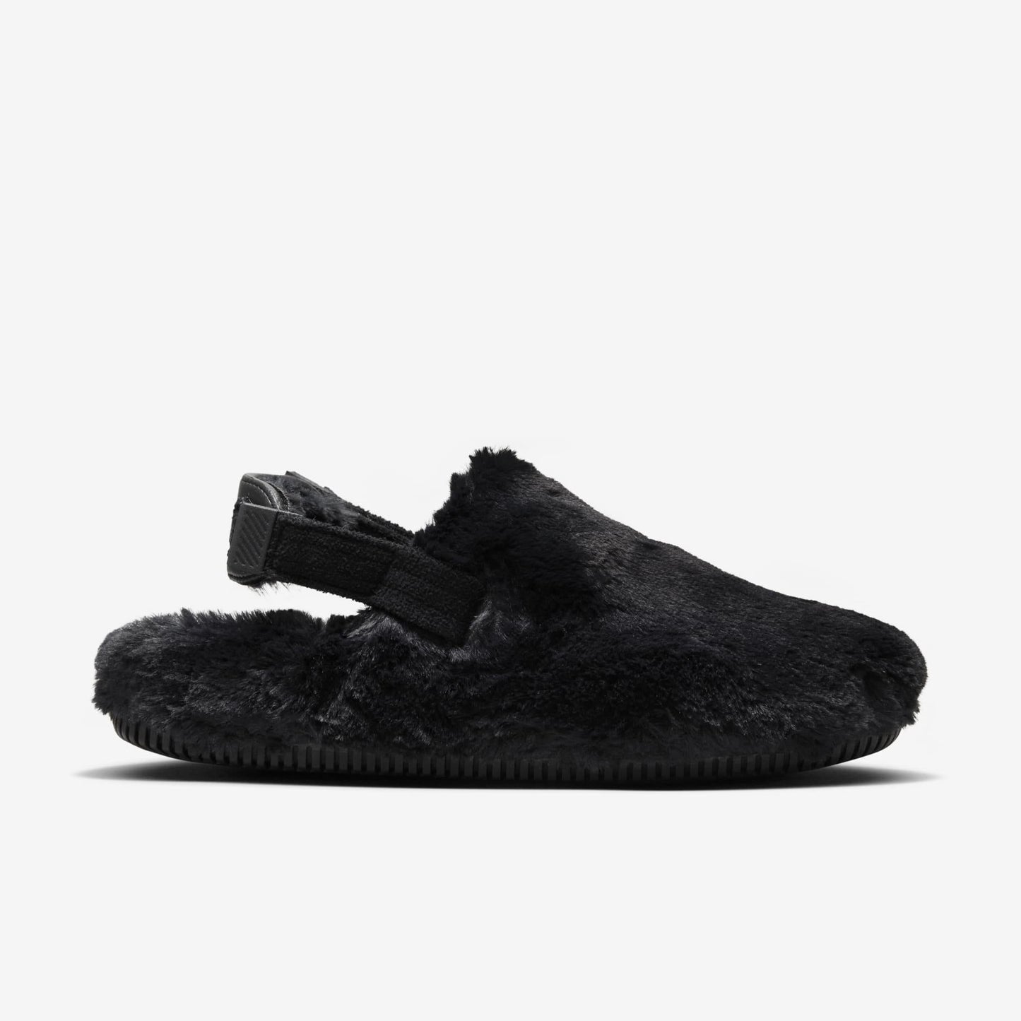 Nike Calm Mule SE NA 'Triple Black Fur' (2024) (Womens) [FZ3119-001] Athletic Casual Fashion Slides Sandals Clog Slippers for Unisex Adult Female Ladies Girls WMNS - AVBL MRKT (4)