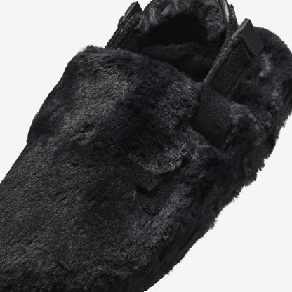 Nike Calm Mule SE NA 'Triple Black Fur' (2024) (Womens) [FZ3119-001] Athletic Casual Fashion Slides Sandals Clog Slippers for Unisex Adult Female Ladies Girls WMNS - AVBL MRKT (7)