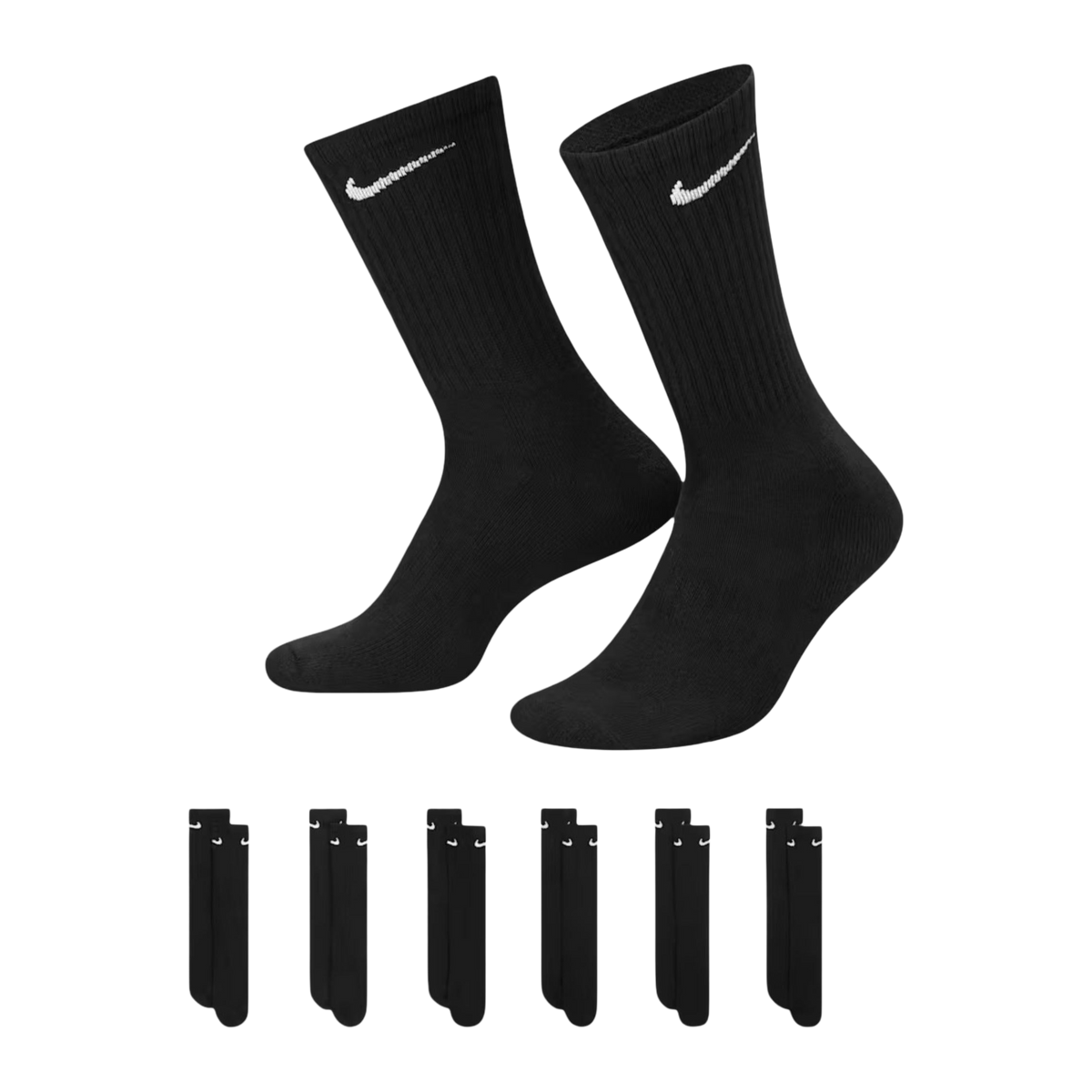 Nike Dri-FIT Everyday Cushioned High Training Crew Socks (6 Pack) - AVBL MRKT (6)