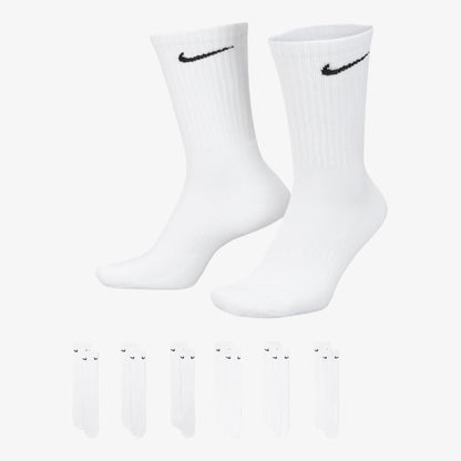 Nike Dri-FIT Everyday Cushioned High Training Crew Socks (6 Pack) White - AVBL MRKT (1)