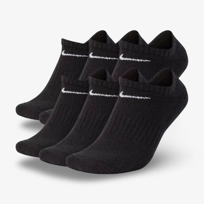 Nike Dri-FIT Everyday Cushioned Low No-Show Socks (6 Pack) Black - AVBL MRKT (1)