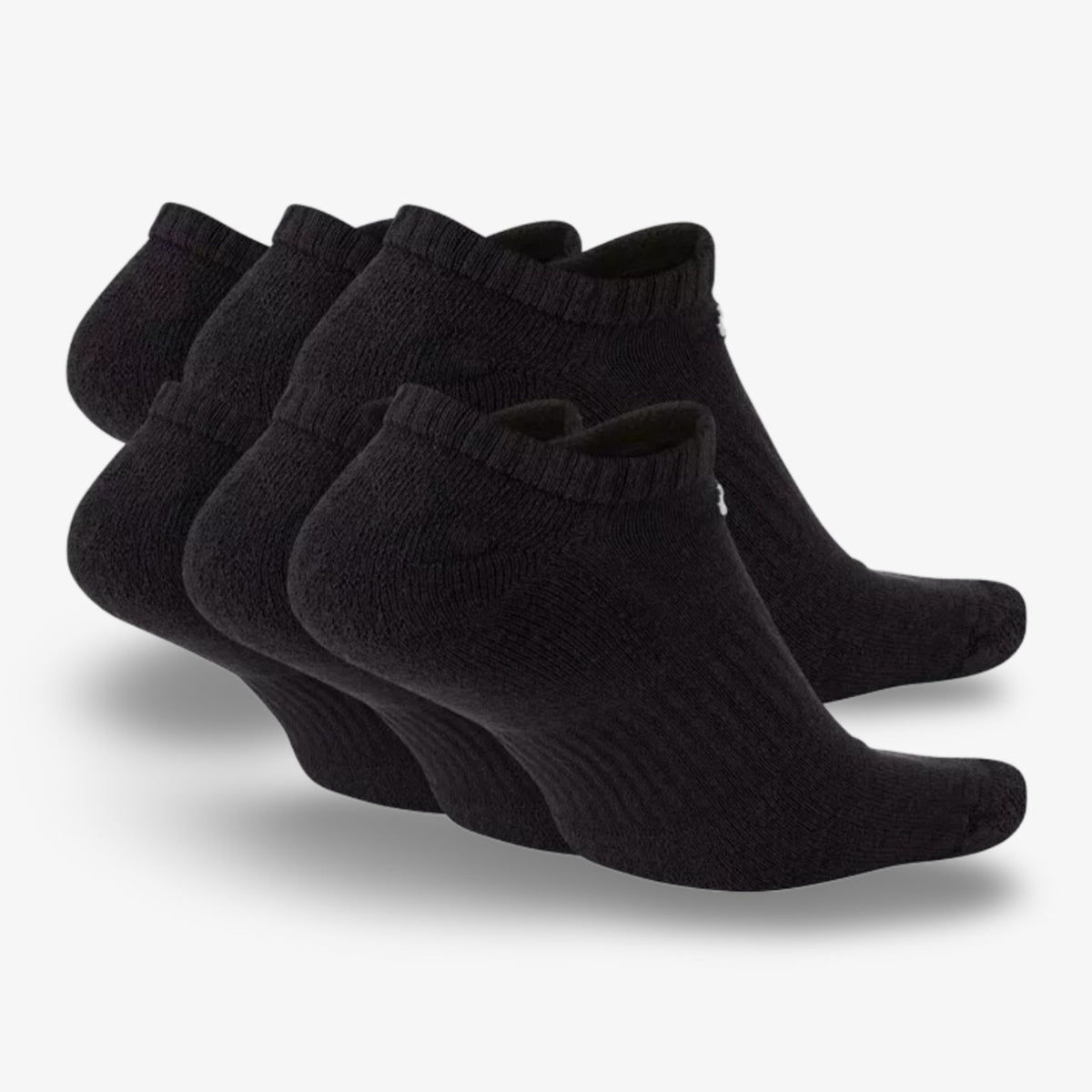 Nike Dri-FIT Everyday Cushioned Low No-Show Socks (6 Pack) Black - AVBL MRKT (2)