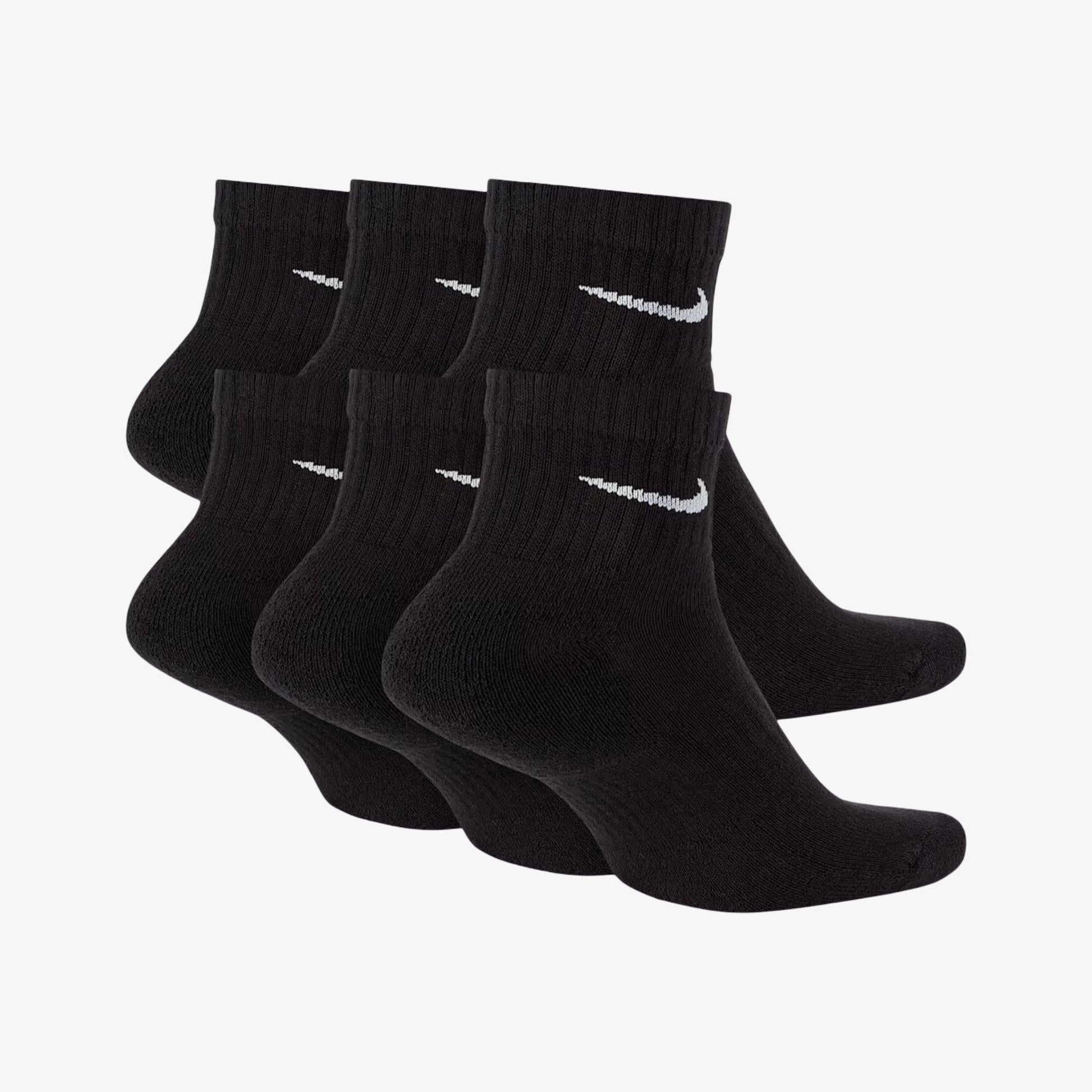 Nike Dri-FIT Everyday Cushioned Mid Socks (6 Pack) Black [SX7669-010] Casual Fashion Cozy for Unisex Adult Mens Womens Kids GS Youth Hypebeast - AVBL MRKT (2)