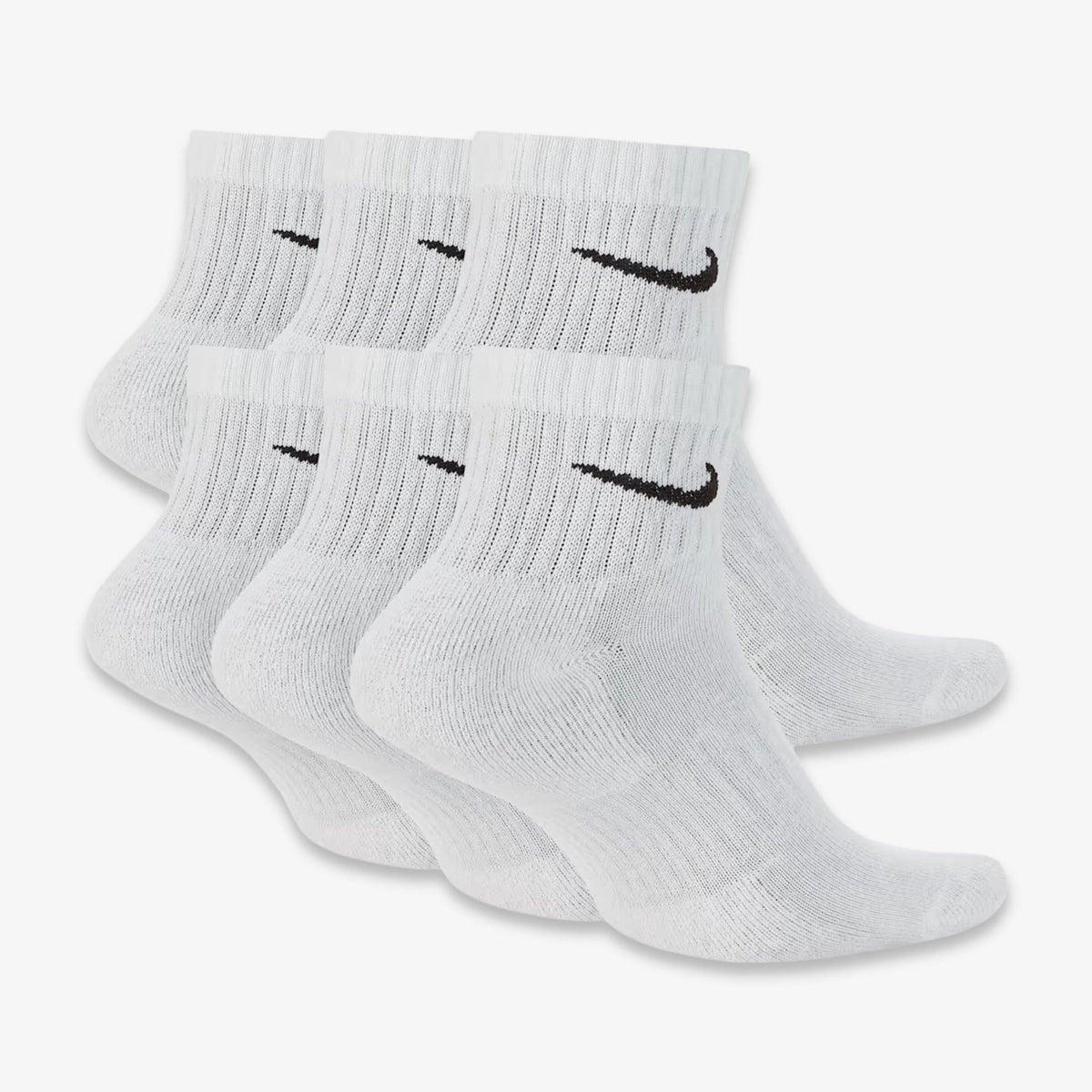 Nike Dri-FIT Everyday Cushioned Mid Socks (6 Pack) White - AVBL MRKT (2)