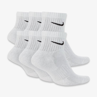 Nike Dri-FIT Everyday Cushioned Mid Socks (6 Pack) White [SX7669-100] Casual Fashion Cozy for Unisex Adult Mens Womens Kids GS Youth Hypebeast - AVBL MRKT (2)