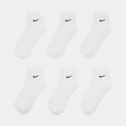 Nike Dri-FIT Everyday Cushioned Mid Socks (6 Pack) White [SX7669-100] Casual Fashion Cozy for Unisex Adult Mens Womens Kids GS Youth Hypebeast - AVBL MRKT (4)
