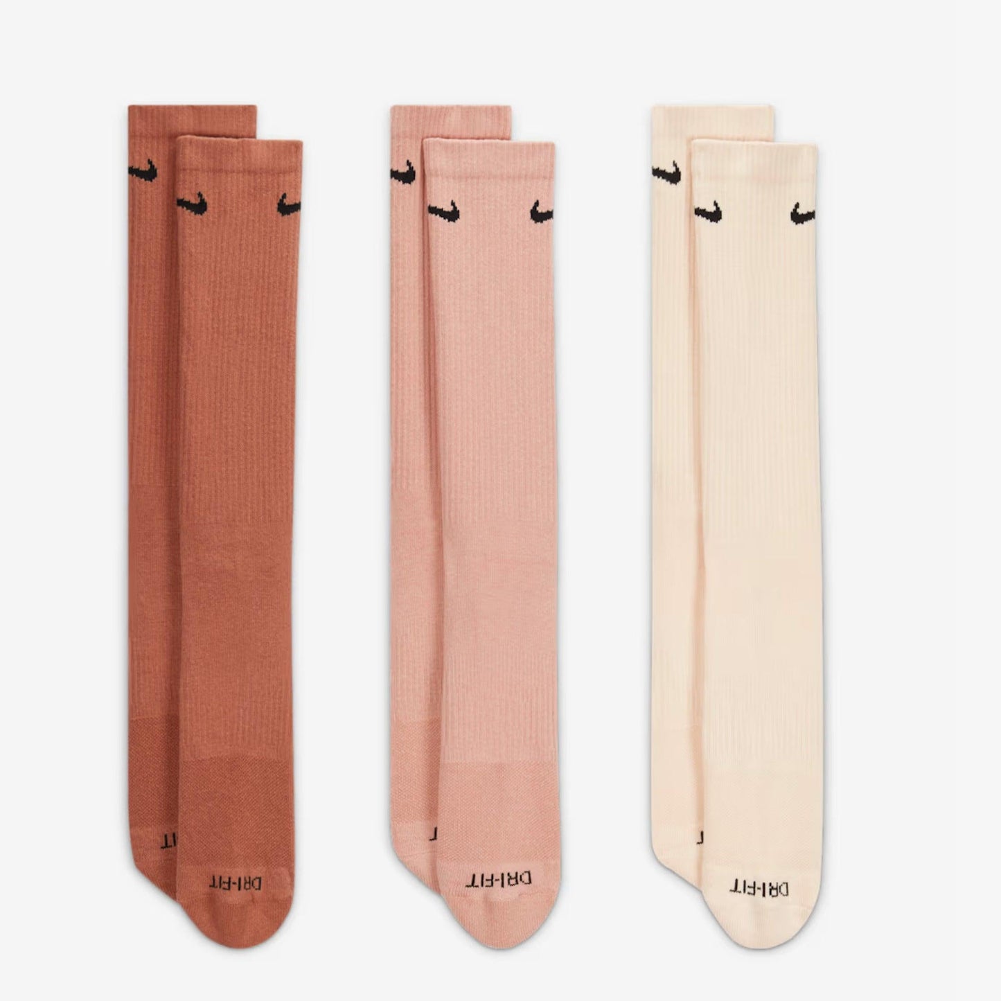 Nike Dri-FIT Everyday Plus Cushioned High Training Crew Socks (3 Pack) Multicolor [SX6888-914] Casual Fashion Cozy for Unisex Adult Mens Womens Kids GS Youth Hypebeast - AVBL MRKT (2)