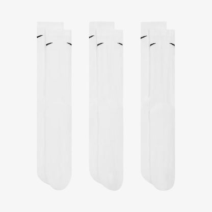 Nike Dri-FIT Everyday Plus Cushioned High Training Crew Socks (3 Pack) White [SX6888-100] Casual Fashion Cozy for Unisex Adult Mens Womens Kids GS Youth Hypebeast - AVBL MRKT (4)
