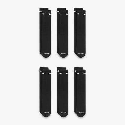 Nike Dri-FIT Everyday Plus Cushioned High Training Crew Socks (6 Pack) Black - AVBL MRKT (2)