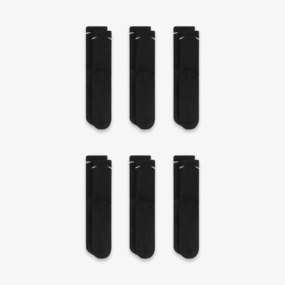 Nike Dri-FIT Everyday Plus Cushioned High Training Crew Socks (6 Pack) Black [SX6897-010] Casual Fashion Cozy for Unisex Adult Mens Womens Kids GS Youth Hypebeast - AVBL MRKT (4)