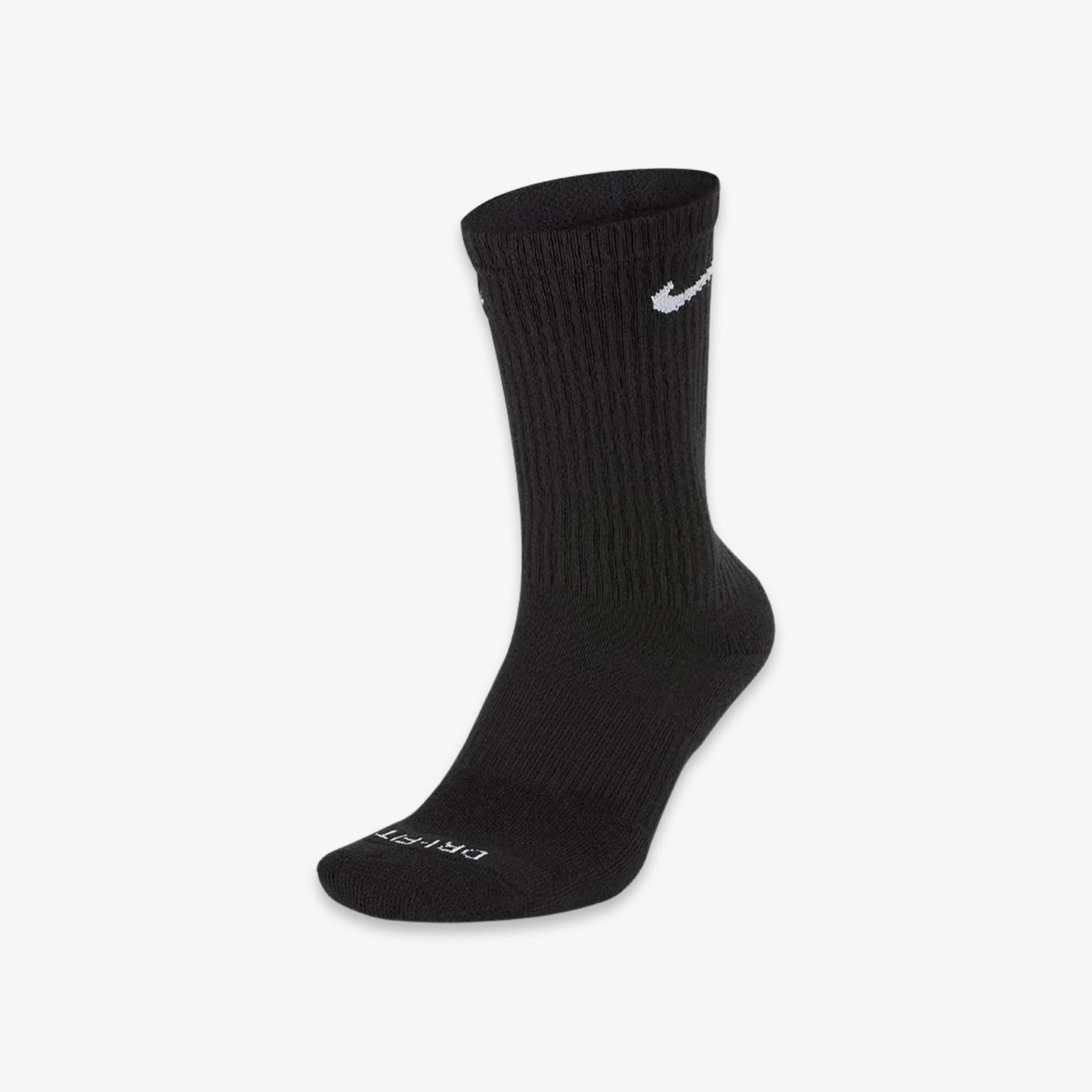 Nike Dri-FIT Everyday Plus Cushioned High Training Crew Socks (6 Pack) Black [SX6897-010] Casual Fashion Cozy for Unisex Adult Mens Womens Kids GS Youth Hypebeast - AVBL MRKT (6)