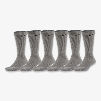 Nike Dri-FIT Everyday Plus Cushioned High Training Crew Socks (6 Pack) Carbon Heather Grey - AVBL MRKT (1)