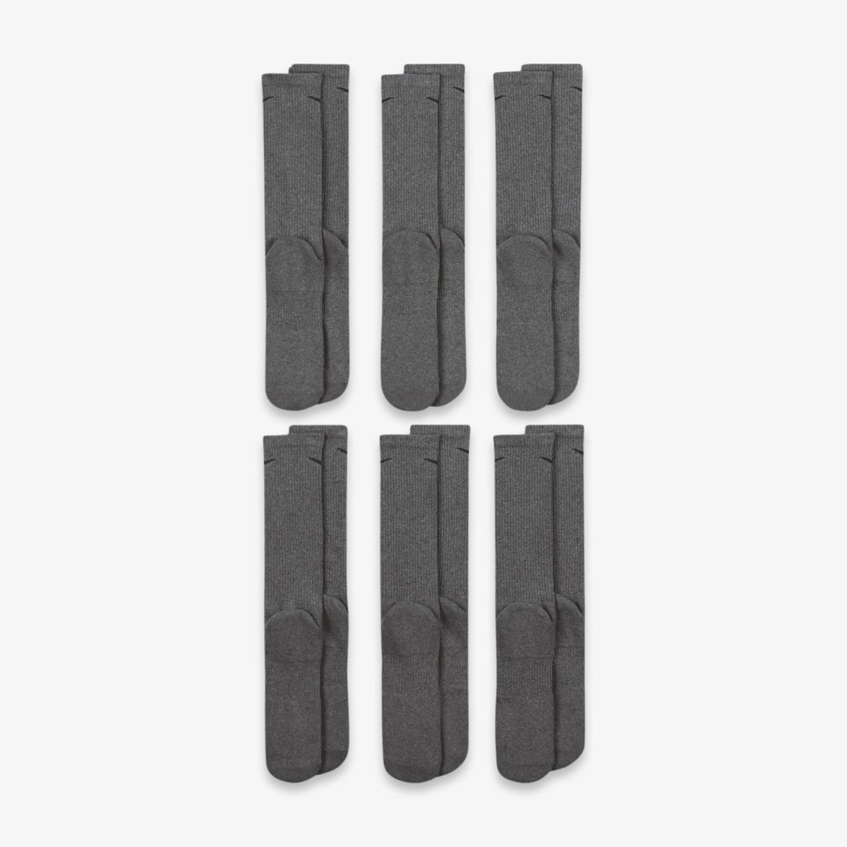 Nike Dri-FIT Everyday Plus Cushioned High Training Crew Socks (6 Pack) Carbon Heather Grey - AVBL MRKT (3)
