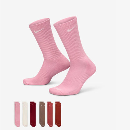 Nike Dri-FIT Everyday Plus Cushioned High Training Crew Socks (6 Pack) Multicolor [SX6897-936] Casual Fashion Cozy for Unisex Adult Mens Womens Kids GS Youth Hypebeast - AVBL MRKT (1)