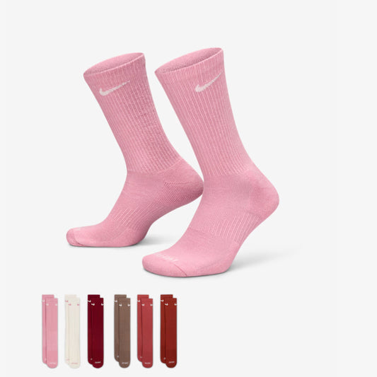 Nike Dri-FIT Everyday Plus Cushioned High Training Crew Socks (6 Pack) Multicolor [SX6897-936] Casual Fashion Cozy for Unisex Adult Mens Womens Kids GS Youth Hypebeast - AVBL MRKT (1)
