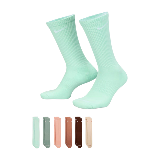 Nike Dri-FIT Everyday Plus Cushioned High Training Crew Socks (6 Pack) Multicolor [SX6897-971] - AVBL MRKT (1)