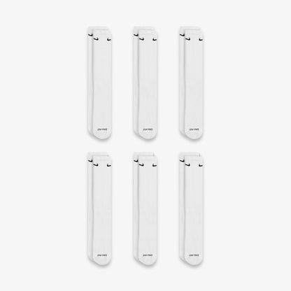Nike Dri-FIT Everyday Plus Cushioned High Training Crew Socks (6 Pack) White - AVBL MRKT (2)