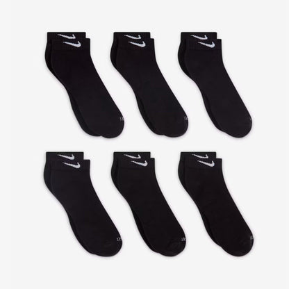 Nike Dri-FIT Everyday Plus Cushioned Training Low Cut Socks (6 Pack) Black [SX7042-010] Casual Fashion Cozy for Unisex Adult Mens Womens Kids GS Youth Hypebeast - AVBL MRKT (4)