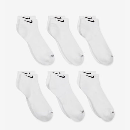 Nike Dri-FIT Everyday Plus Cushioned Training Low Cut Socks (6 Pack) White [SX7042-100] Casual Fashion Cozy for Unisex Adult Mens Womens Kids GS Youth Hypebeast - AVBL MRKT (4)