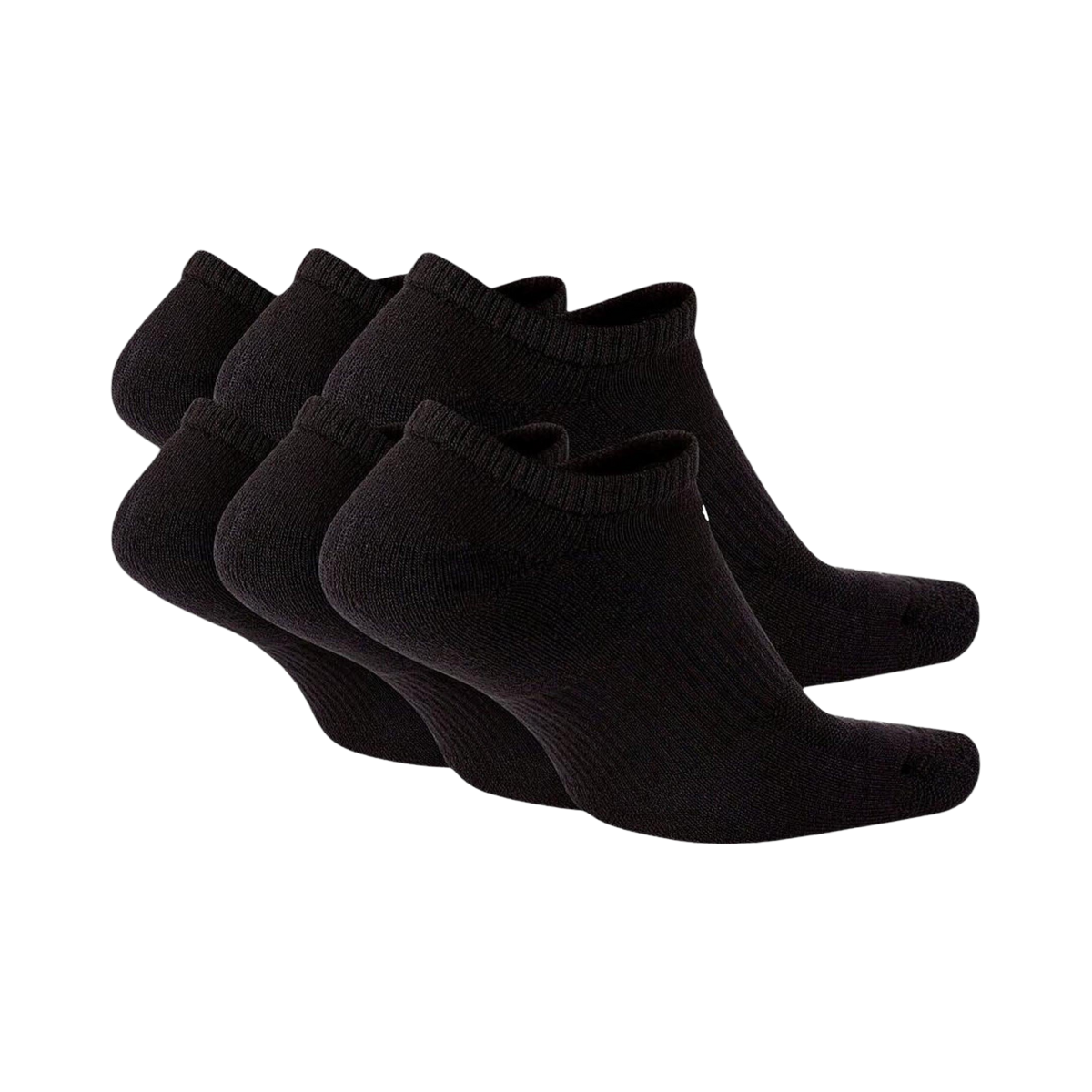 Nike Dri-FIT Everyday Plus Cushioned Training No-Show Socks (6 Pack) Black [SX6898-010] - AVBL MRKT (2)