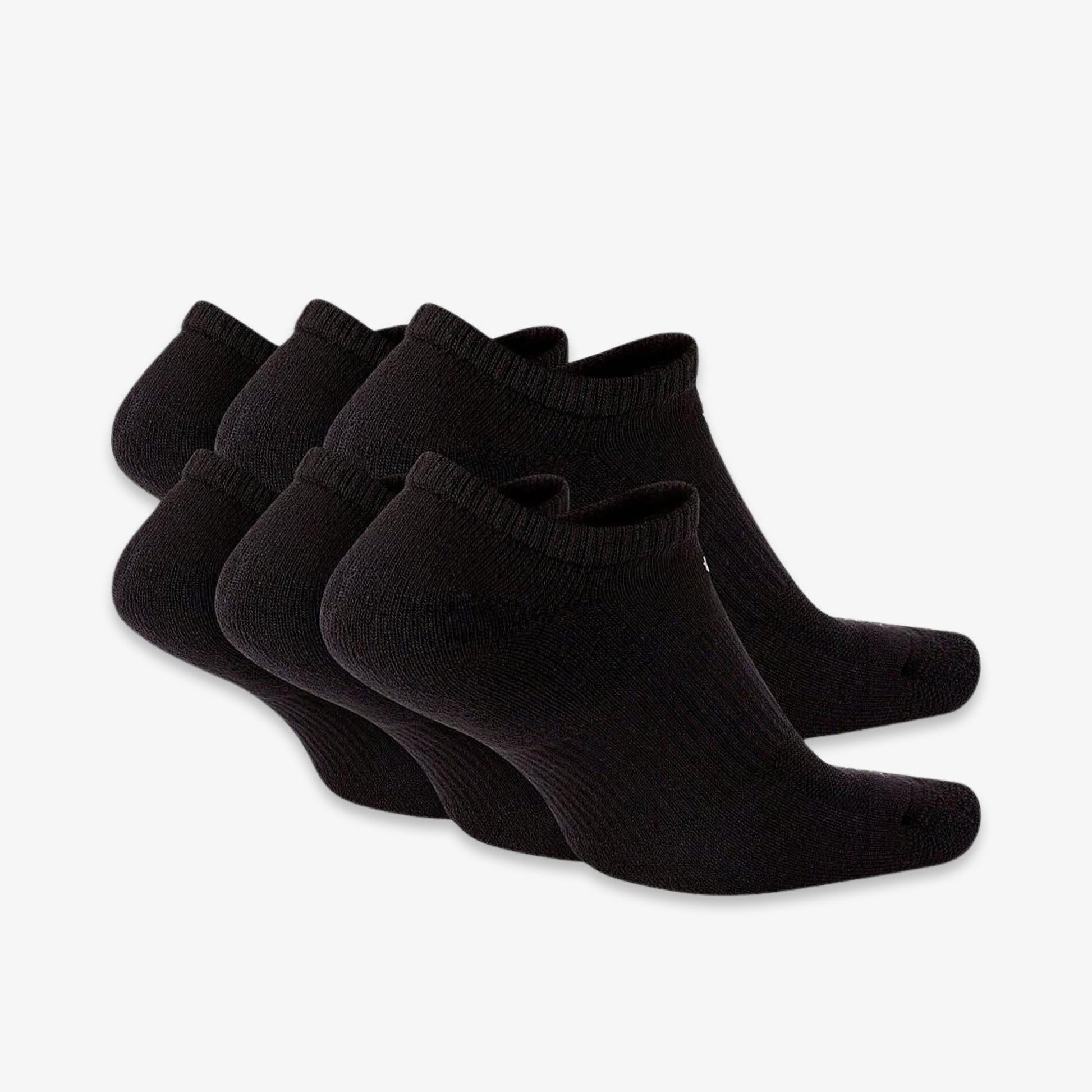 Nike Dri-FIT Everyday Plus Cushioned Training No-Show Socks (6 Pack) Black [SX6898-010] Casual Fashion Cozy for Unisex Adult Mens Womens Kids GS Youth Hypebeast - AVBL MRKT (2)