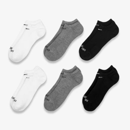 Nike Dri-FIT Everyday Plus Cushioned Training No-Show Socks (6 Pack) Multicolor [SX6898-964] Casual Fashion Cozy for Unisex Adult Mens Womens Kids GS Youth Hypebeast - AVBL MRKT (2)