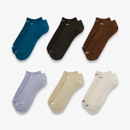 Nike Dri-FIT Everyday Plus Cushioned Training No-Show Socks (6 Pack) Multicolor [SX6898-970] Casual Fashion Cozy for Unisex Adult Mens Womens Kids GS Youth Hypebeast - AVBL MRKT (2)