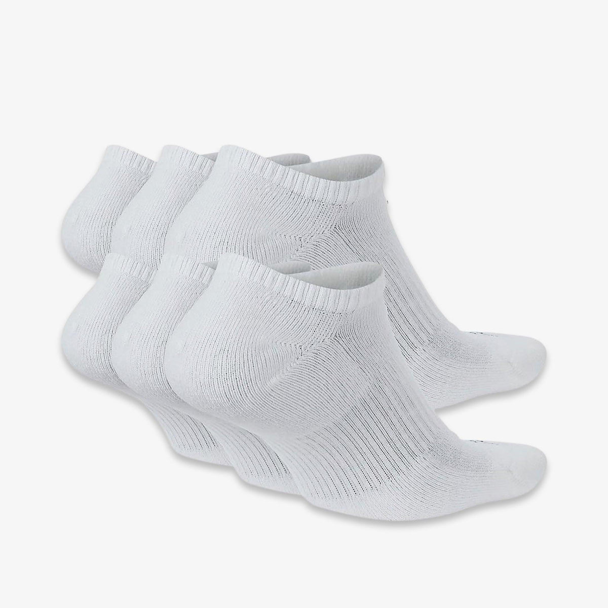 Nike Dri-FIT Everyday Plus Cushioned Training No-Show Socks (6 Pack) White - AVBL MRKT (2)