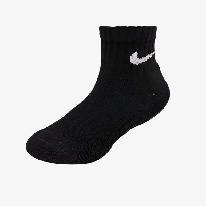 Nike Dri-Fit Cushioned Mid Training Quarter Ankle Socks (6 Pack) Black (Little Kids) [UN0018-023] Casual Fashion Cozy for Unisex GS Youth Toddler Infant Hypebeast - AVBL MRKT (4)