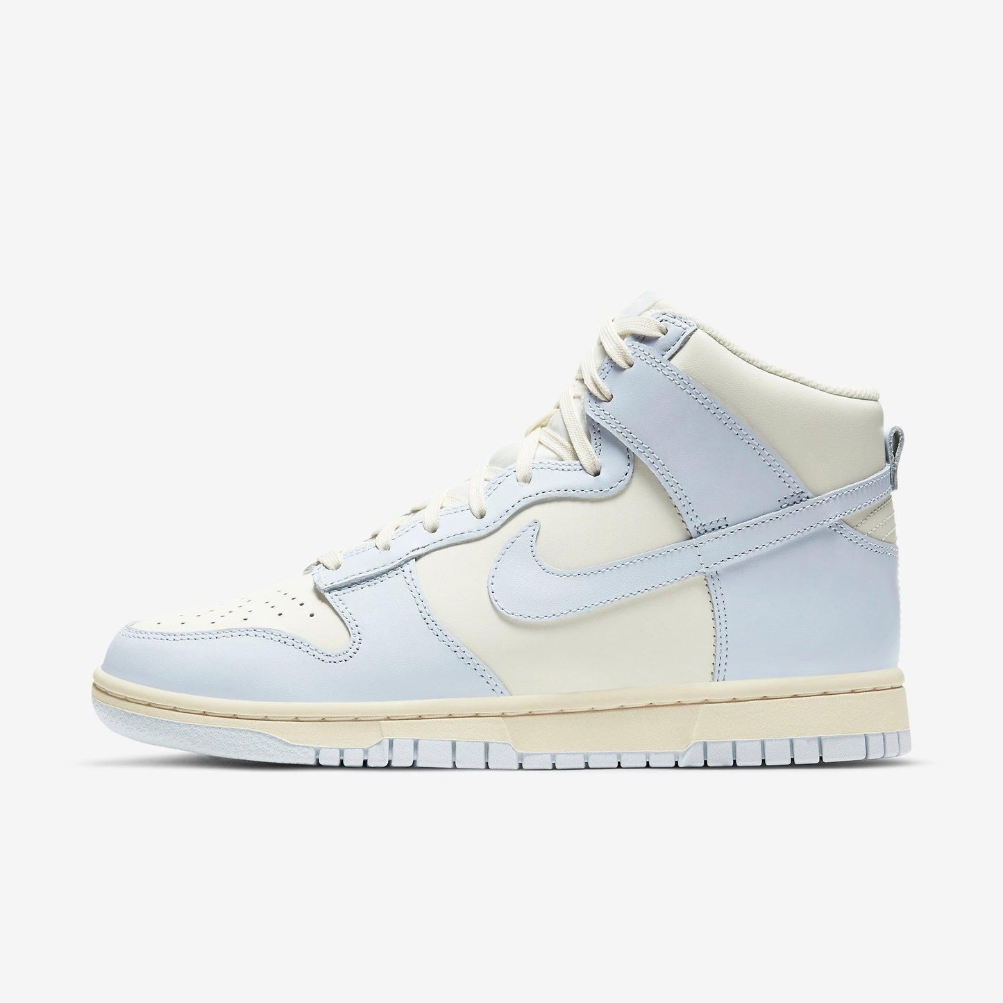 Nike Dunk High 'Football Grey' (2021) (Womens) [DD1869-102] Athletic Basketball Skateboarding Sports Sneakers in Sail / Football Grey - Pale Ivory for Unisex Adult Female Ladies Girls WMNS - AVBL MRKT (2)