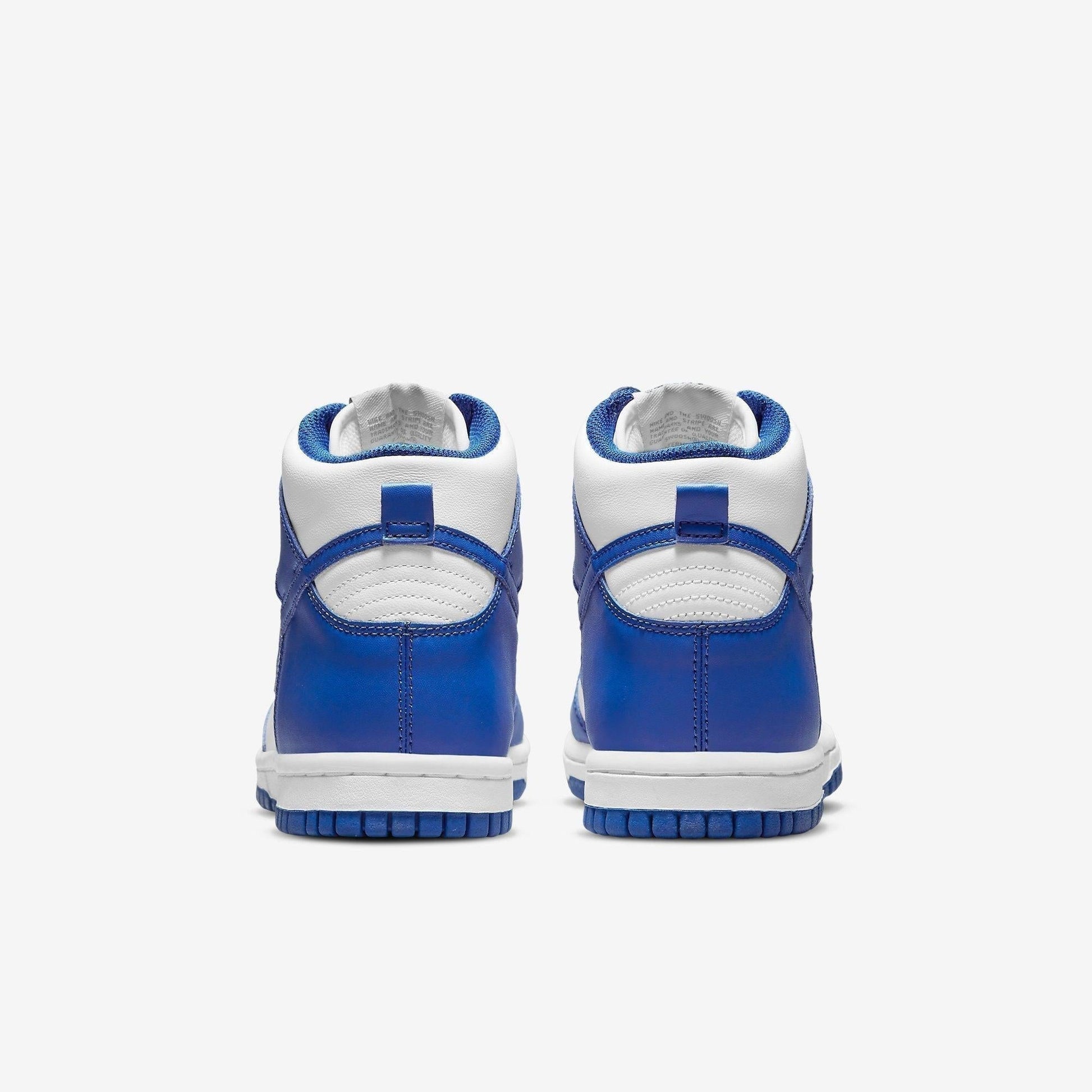 Nike Dunk High 'Kentucky / Game Royal' (2021) (GS) [DB2179-102] Athletic Basketball Skateboarding Sports Sneakers in White / Game Royal - Total Orange for Unisex Youth Kids Junior Boys Girls - AVBL MRKT (6)