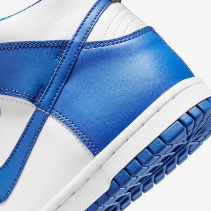 Nike Dunk High 'Kentucky / Game Royal' (2021) (GS) [DB2179-102] Athletic Basketball Skateboarding Sports Sneakers in White / Game Royal - Total Orange for Unisex Youth Kids Junior Boys Girls - AVBL MRKT (8)