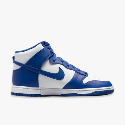 Nike Dunk High Retro 'Kentucky / Game Royal' (2021) [DD1399-102] Athletic Basketball Skateboarding Sports Sneakers in White / Game Royal - Total Orange for Unisex Adult Mens - AVBL MRKT (4)