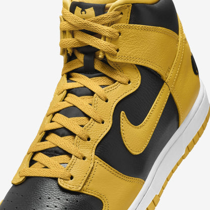 Nike Dunk High Retro PRM 'Wu-Tang Clan' (2024) [HJ4320-001] Athletic Basketball Skateboarding Sports Sneakers in Black / Pollen - White for Unisex Adult Mens - AVBL MRKT (8)