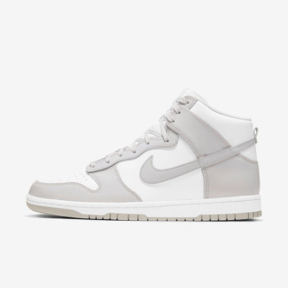 Nike Dunk High Retro 'Vast Grey' (2021) [DD1399-100] Athletic Basketball Skateboarding Sports Sneakers in White / Vast Grey - White for Unisex Adult Mens - AVBL MRKT (2)