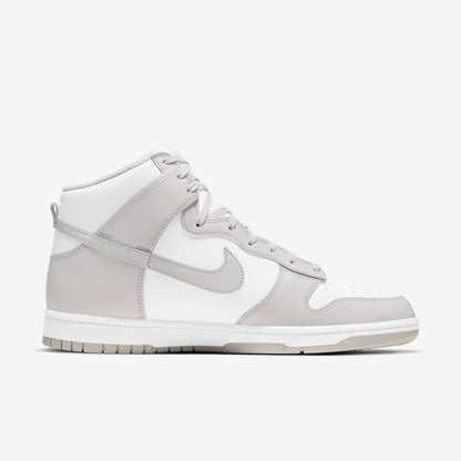 Nike Dunk High Retro 'Vast Grey' (2021) [DD1399-100] Athletic Basketball Skateboarding Sports Sneakers in White / Vast Grey - White for Unisex Adult Mens - AVBL MRKT (4)