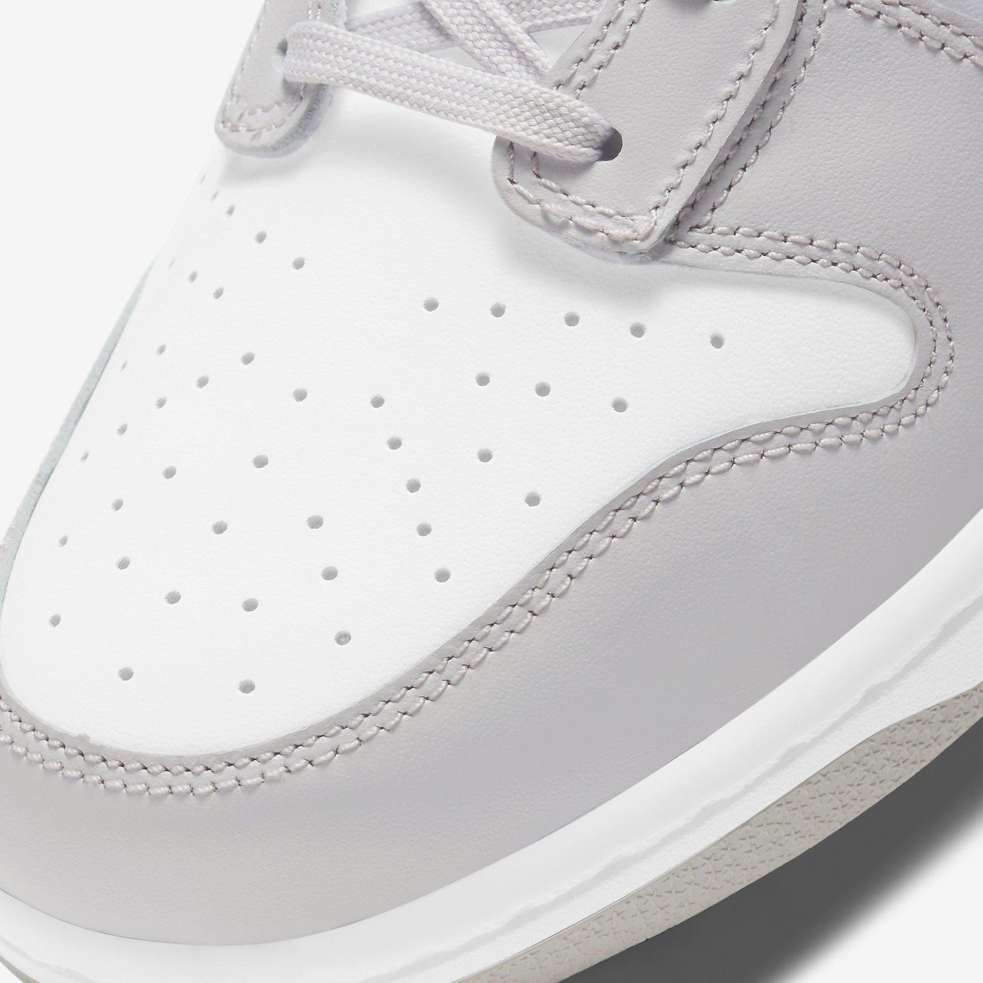 Nike Dunk High Retro 'Vast Grey' (2021) [DD1399-100] Athletic Basketball Skateboarding Sports Sneakers in White / Vast Grey - White for Unisex Adult Mens - AVBL MRKT (7)